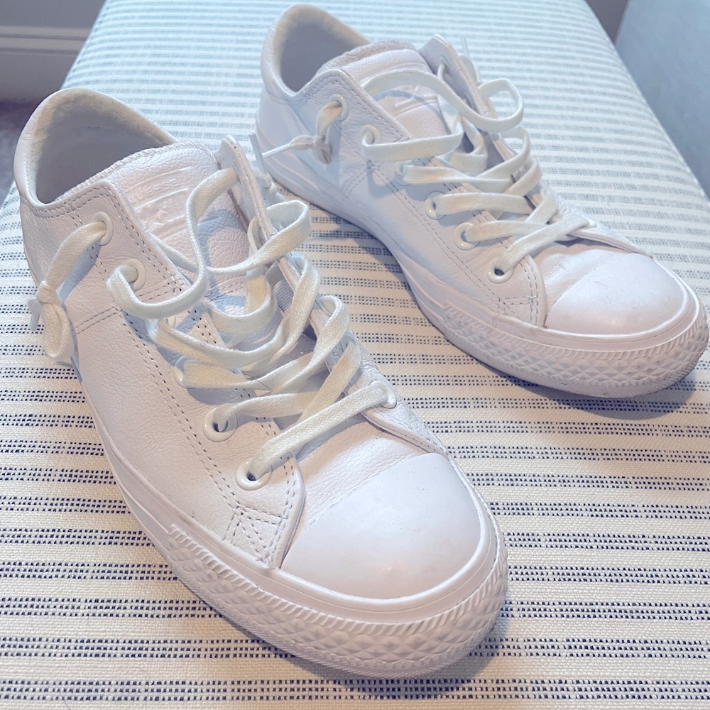 Converse White Leather Low Top Sneaker